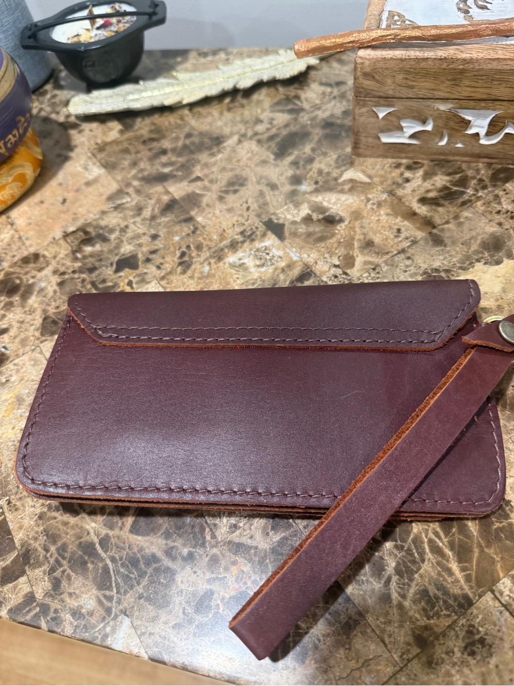 Portland Leather Lily Leather Wristlet - Picture 2 of 9